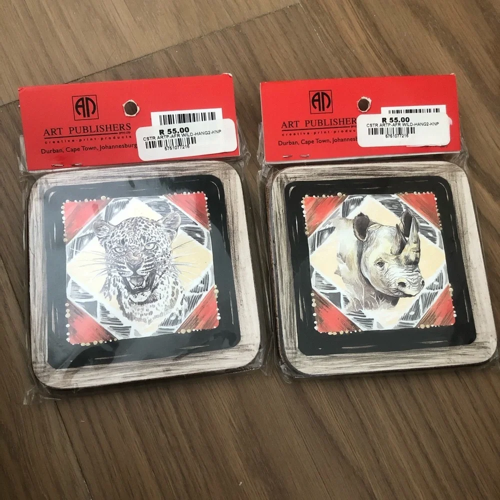 coasters South African animals new brand new travel cute